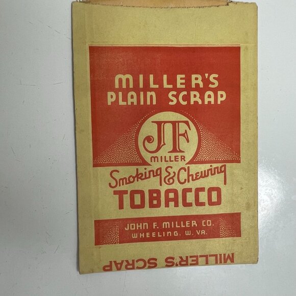 Vintage JF Millers Smoking Chewing Tobacco Paper Packets Tobacciana Advertising - Picture 3 of 4